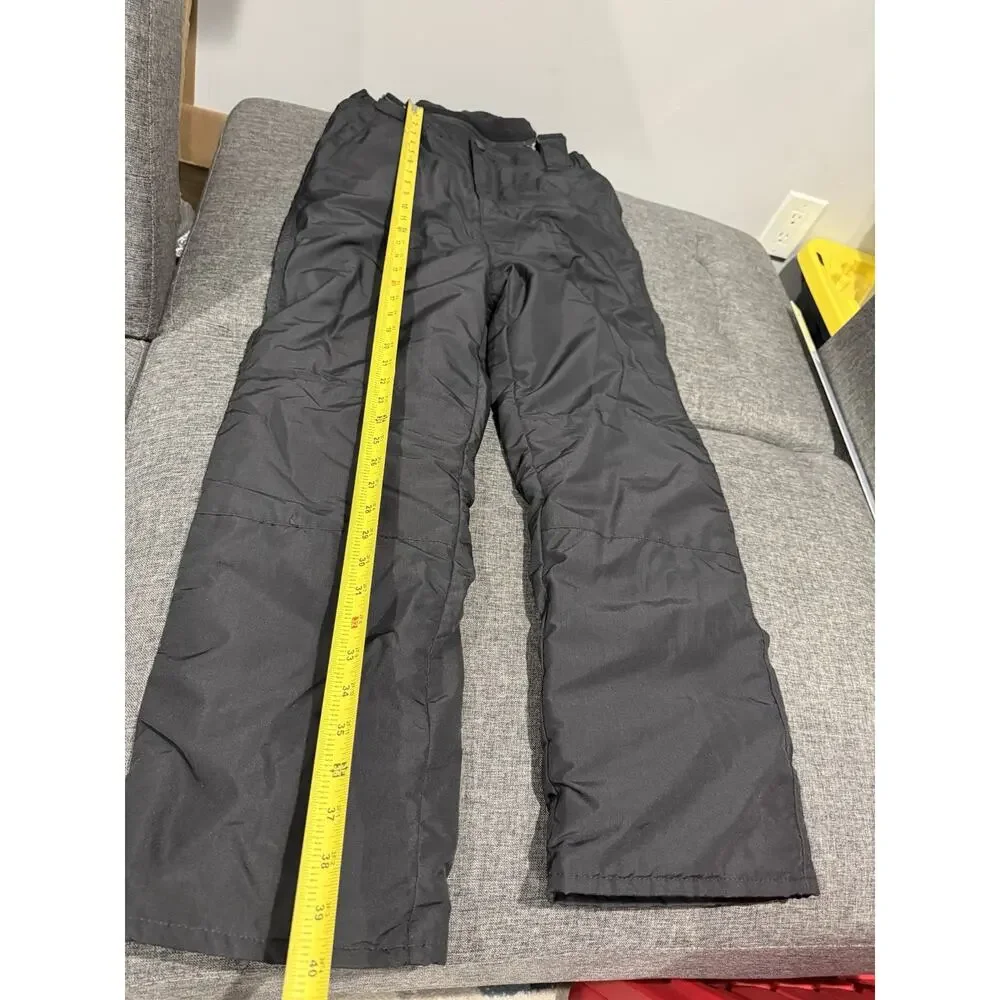 Childrens Place Black Snow Pants Ski Outdoor Removable Bib Youth Size 16 Unisex
